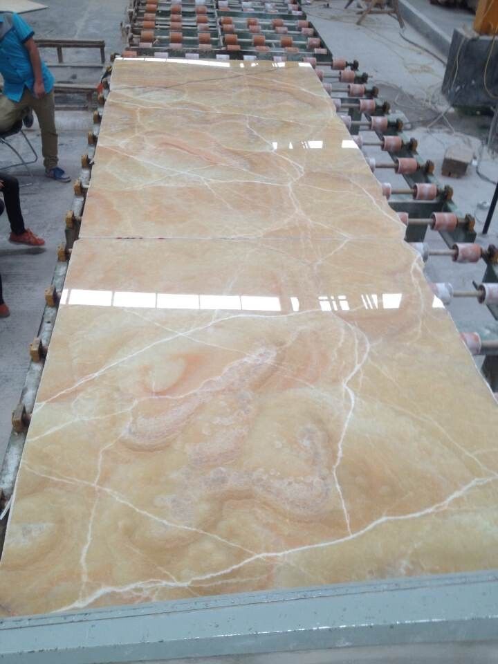 Polished Marble Slab Honey Onyx for Flooring Tile or Wall